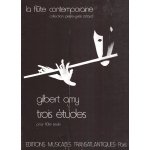 Image links to product page for Trois Études for Solo Flute